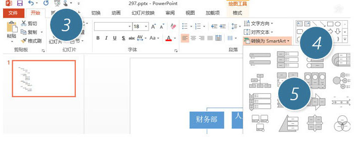 PPT中快速產(chǎn)生一個(gè)復(fù)雜組織架構(gòu)圖具體操作步驟