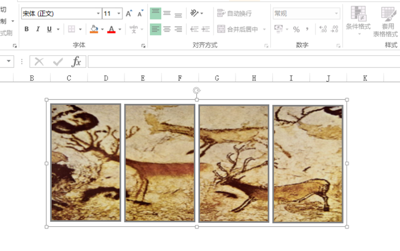 Excel制作出壁畫(huà)效果詳細(xì)操作方法