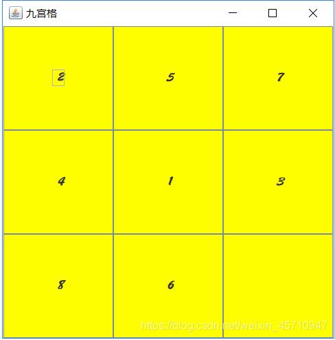 java實(shí)現(xiàn)九宮格游戲