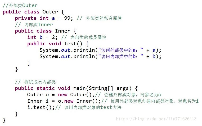 java中的內部類內部接口用法說明