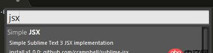 javascript - sublime開發react插件推薦