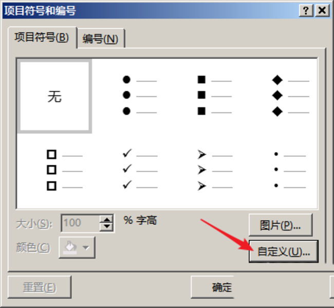 PPT表格添加項(xiàng)目符號具體操作過程
