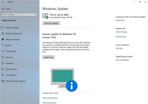 win10版本1903設備不兼容通知功能介紹