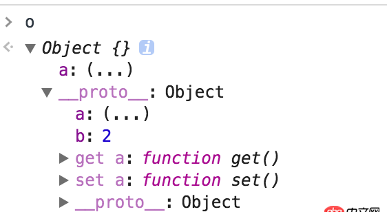 javascript - 對象,原型鏈中有設置了set,get方法的屬性. 則對象中也會自動寫入此屬性