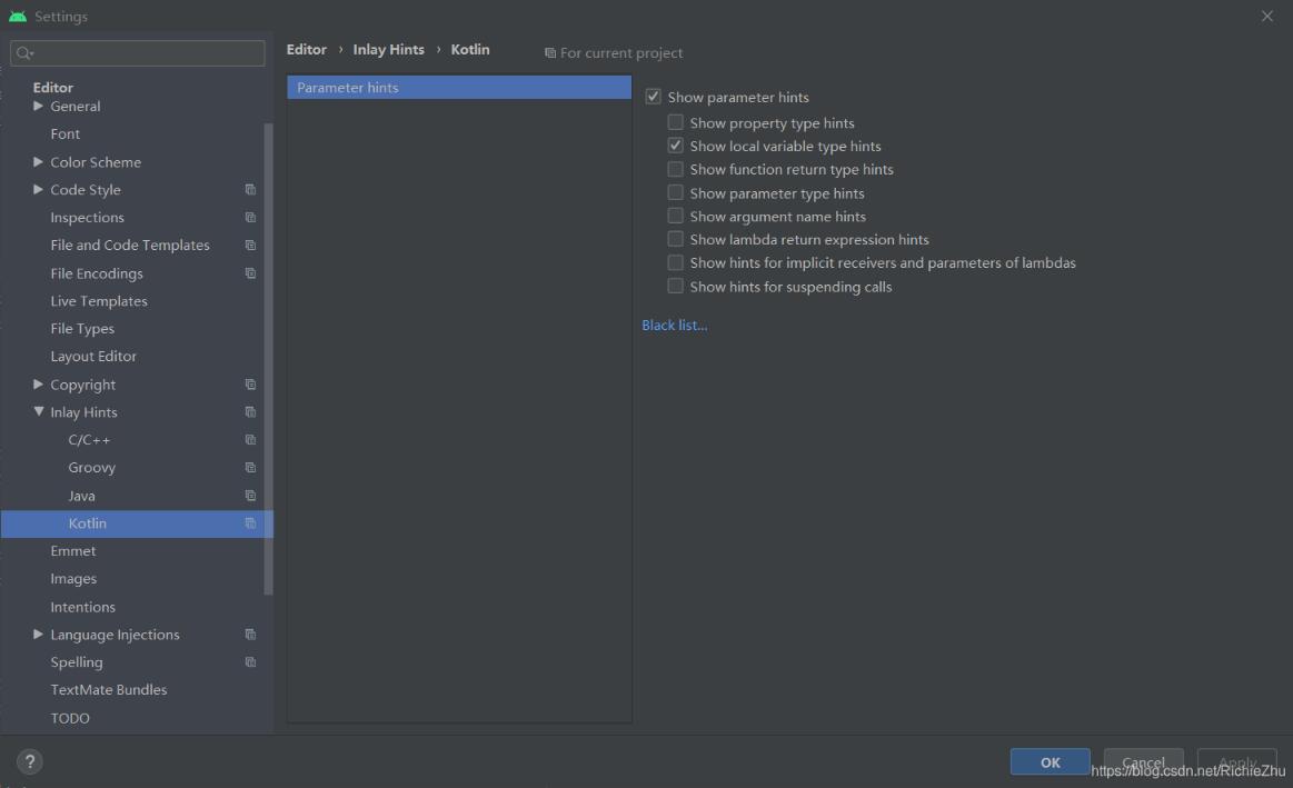 Android Studio / IDEA kotlin 顯示 var 真實類型操作