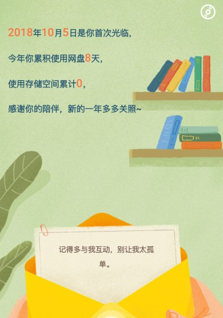 百度網(wǎng)盤中查看年度賬單的具體操作流程
