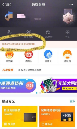 螞蟻積分可以兌換什么 年底到期的支付寶螞蟻會員積分怎么用