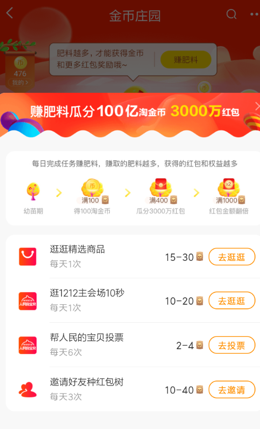 淘寶雙12金幣莊園瓜分紅包玩法是什么？金幣莊園瓜分紅包活動攻略介紹！