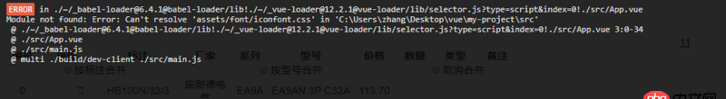 javascript - vue引入圖標字體一直報錯，別人提問的都試了還行不行
