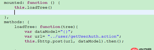 javascript - vue mounted 調(diào)用method方法后，method里的post報錯。