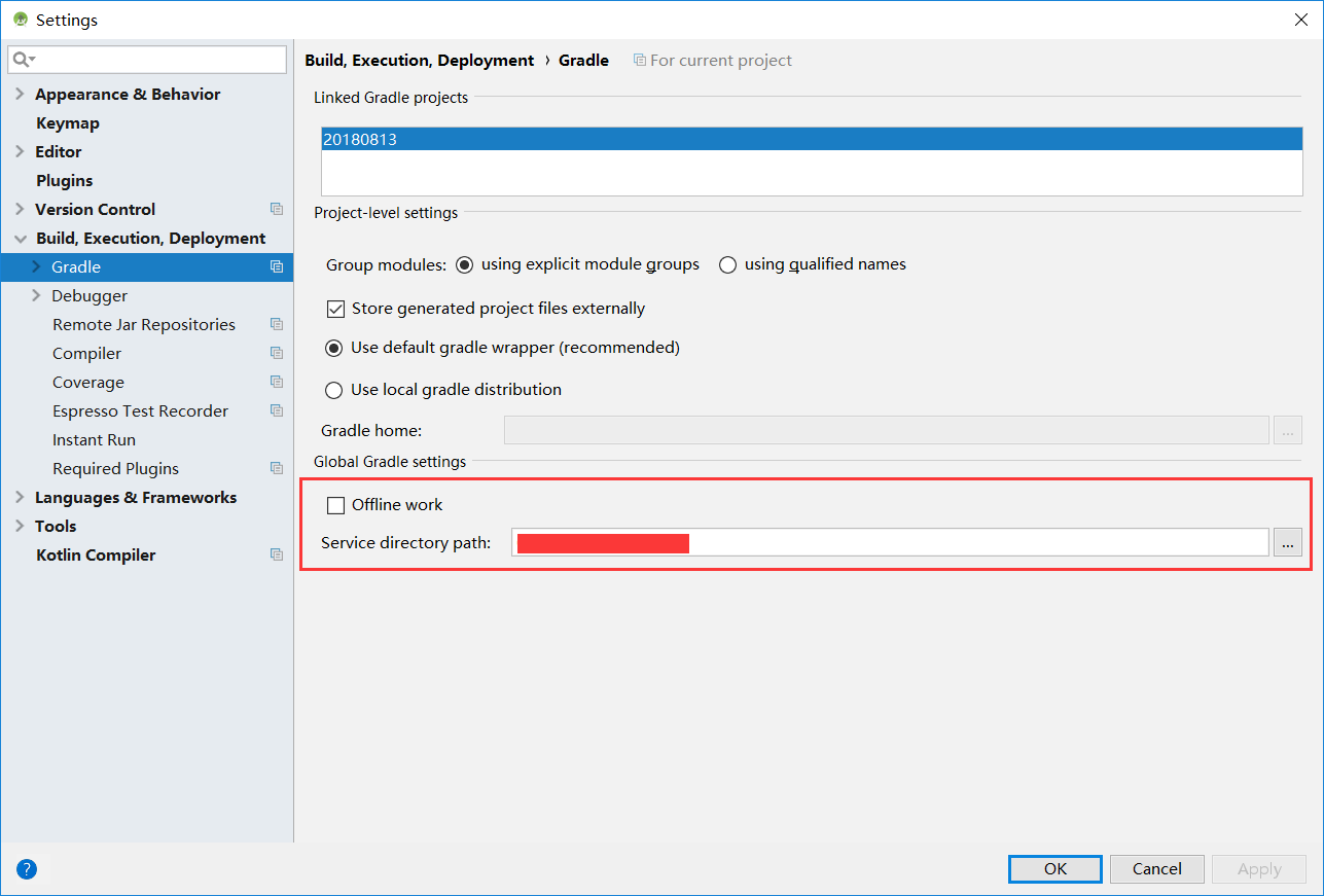 Android Studio3.6設置Gradle Offline Mode的方法