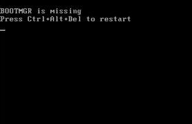 win7出現(xiàn)bootmgr is missing怎么解決