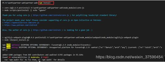 vue npm install 安裝某個指定的版本操作