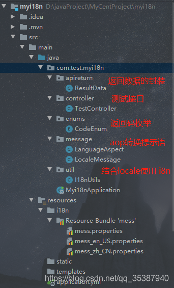 Springboot+AOP實現(xiàn)返回數(shù)據(jù)提示語國際化的示例代碼
