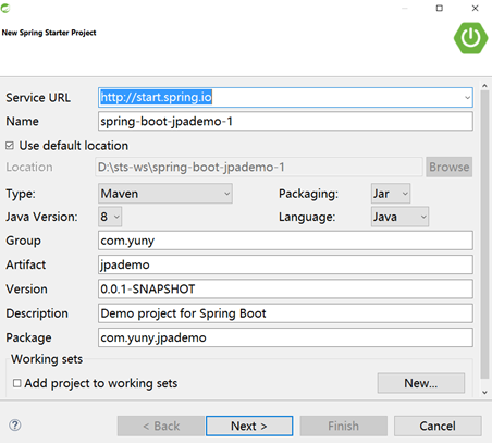 Spring boot基于JPA訪問MySQL數據庫的實現