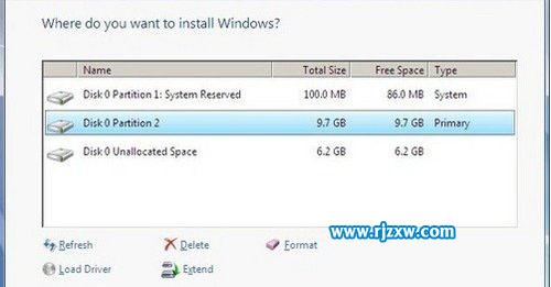 Win7安裝無法創建分區的解決方案