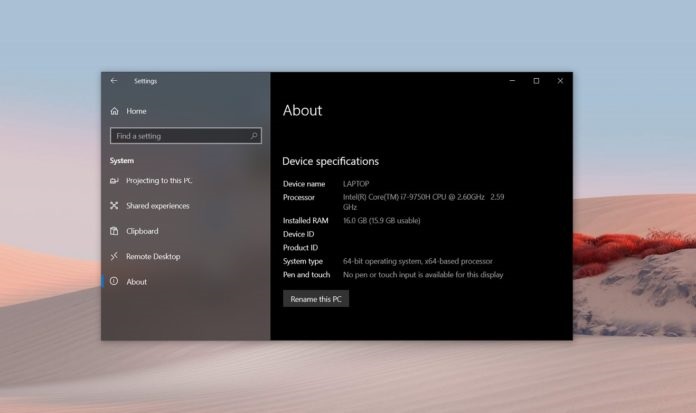 win10 2004系統版本需要的電腦配置已公開