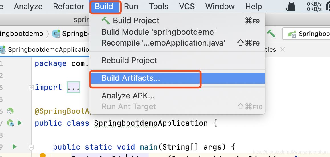 IDEA 將 SpringBoot 項目打包成jar的方法