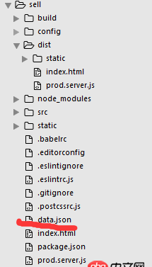 javascript - vue-clin項目，npm run build后dist文件夾，index.html無法獲取自己通過json，mock的數(shù)據(jù)