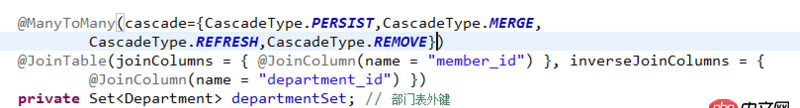 java - hibernate雙向多對(duì)多的關(guān)系中，怎么通過(guò)修改其中一方的時(shí)候中間表自動(dòng)更新
