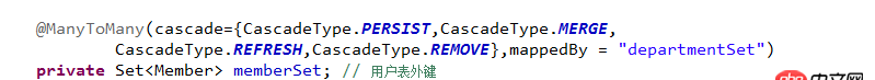 java - hibernate雙向多對(duì)多的關(guān)系中，怎么通過(guò)修改其中一方的時(shí)候中間表自動(dòng)更新
