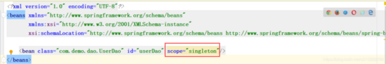 Spring中的singleton和prototype的實現