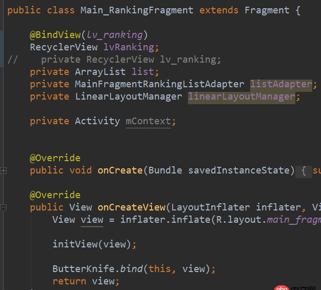 java - 在Fragment中使用使用ButterKnife.bind(this, view);還是找不到控件