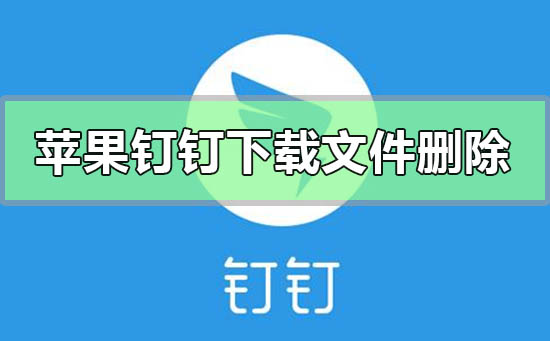 蘋果手機釘釘下載的文件怎么刪除