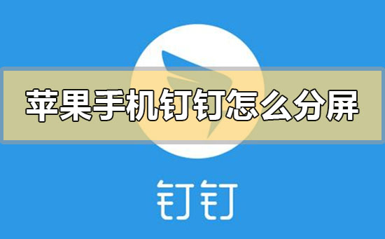 蘋果手機(jī)釘釘怎么分屏