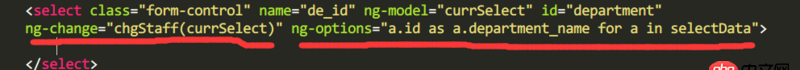 javascript - ng-options 設置默認選項，不是設置第一個哦，看清楚了！