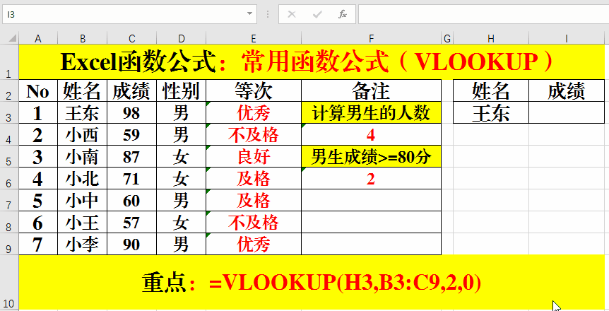 excel函數(shù)公式大全
