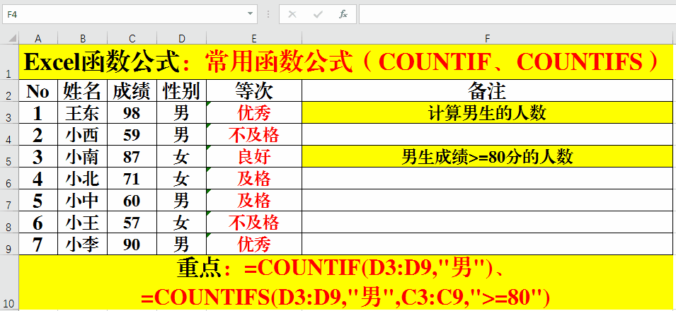 excel函數(shù)公式大全