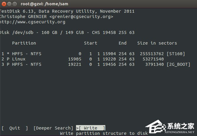 Linux系統(tǒng)分區(qū)表恢復(fù)的教程