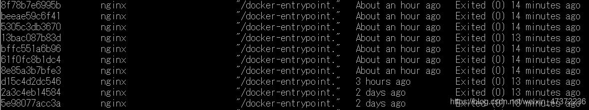 docker批量啟動關閉所有容器的操作