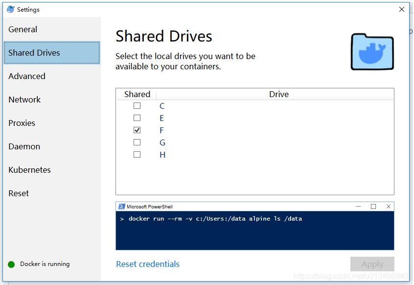 docker 設置windows存儲路徑的操作