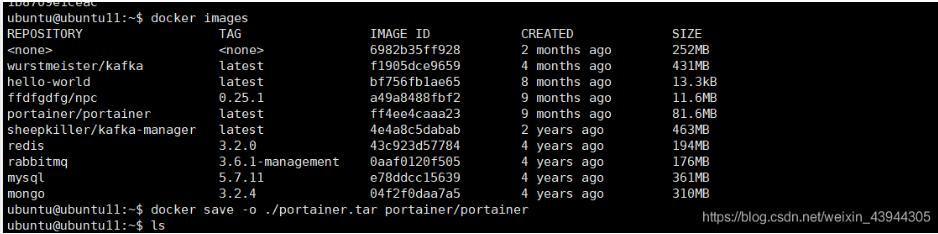 docker 打包本地鏡像,并到其他機器進行恢復操作