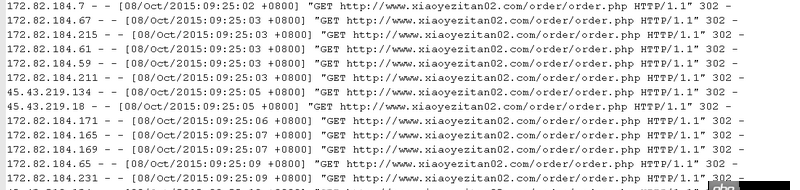ddos - apache日志很多其它網址，什么情況？