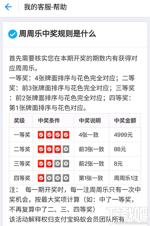 支付寶如何查看自己獲得的周周樂(lè)?