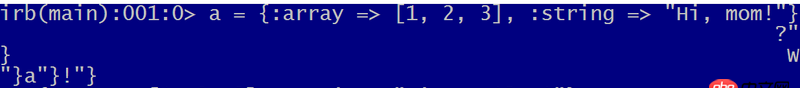交互式Ruby換行時字符錯亂