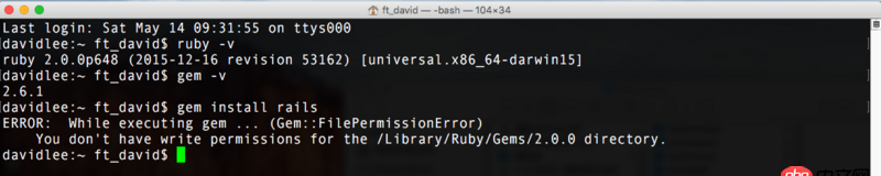 ruby-on-rails - 在安裝RubyOnRails的時(shí)候出現(xiàn)問(wèn)題