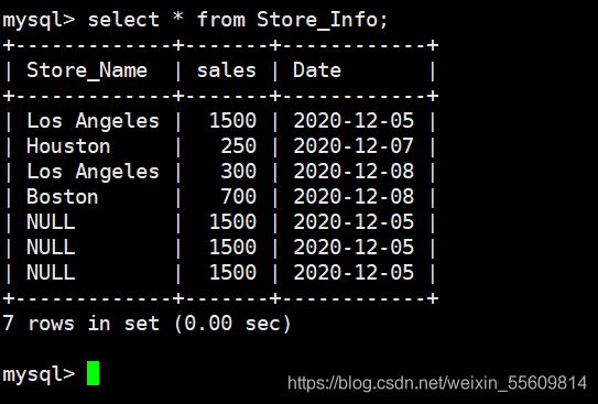 MySQL一些常用高級(jí)SQL語(yǔ)句