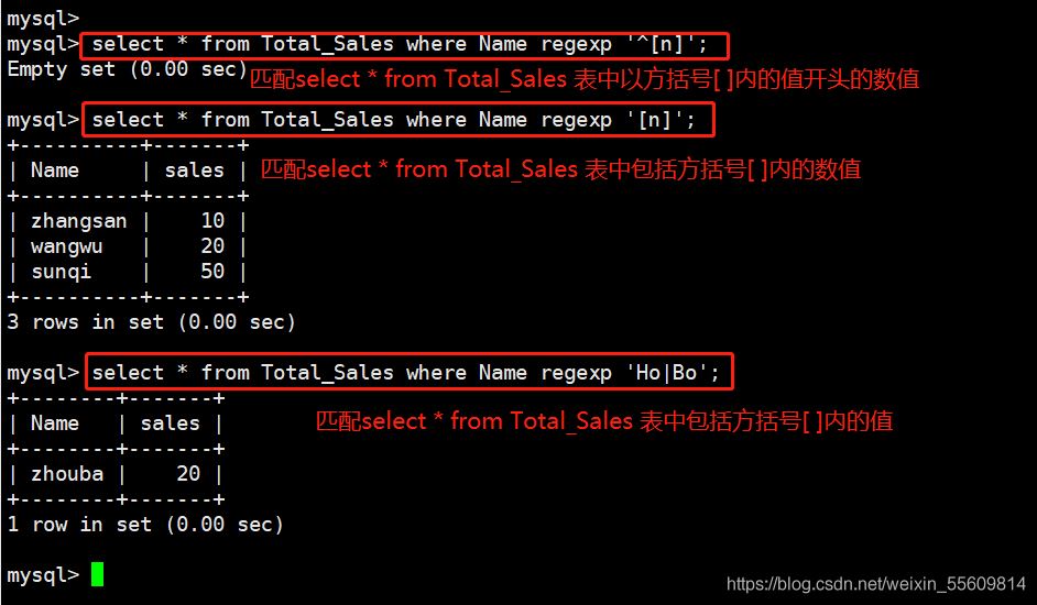 MySQL一些常用高級(jí)SQL語(yǔ)句
