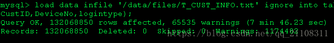 MySQL 億級數(shù)據(jù)導入導出及遷移筆記