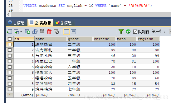 MySQL 詳細單表增刪改查crud語句
