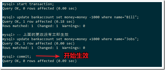 mysql事務管理操作詳解
