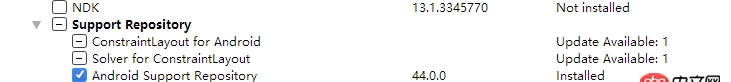 android - gradle配置recyclerview引用是報錯，提示安裝對應(yīng)的Support Repository，請問如何解決。