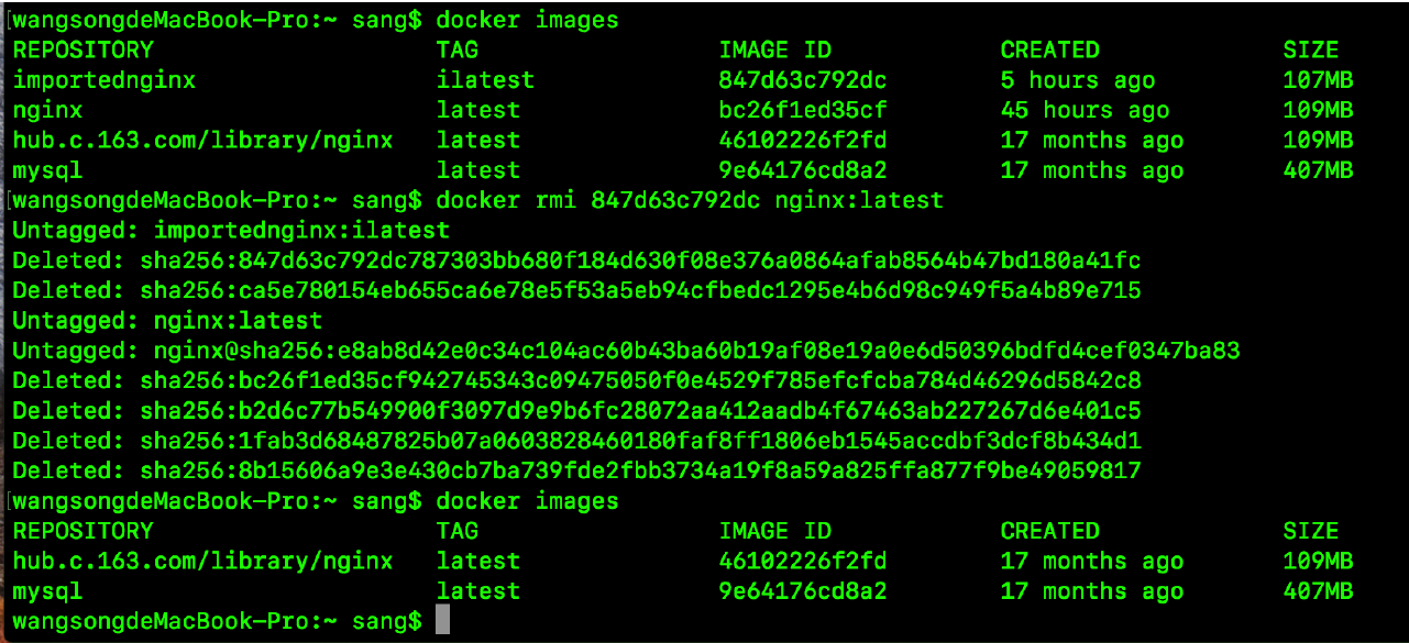 Docker鏡像管理常用操作代碼示例