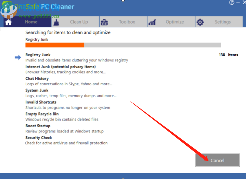 OneSafe PC Cleaner清理系統(tǒng)垃圾的方法