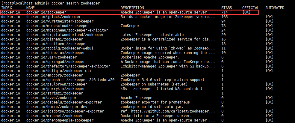 Docker下安裝zookeeper(單機和集群)