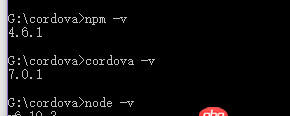 node.js - cordova  創建新項目報錯